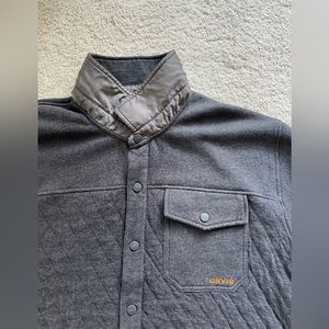 Orvis Gray Button Up Quilted Jacket